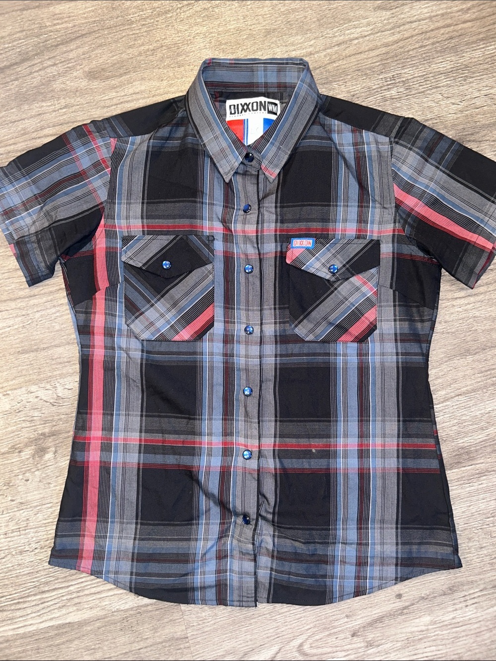 Dixxon Ground Zero Bamboo Blend Plaid Snap Front Shirt Women’s Medium WM